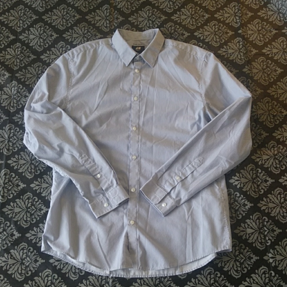 H&M button down mens large shirt